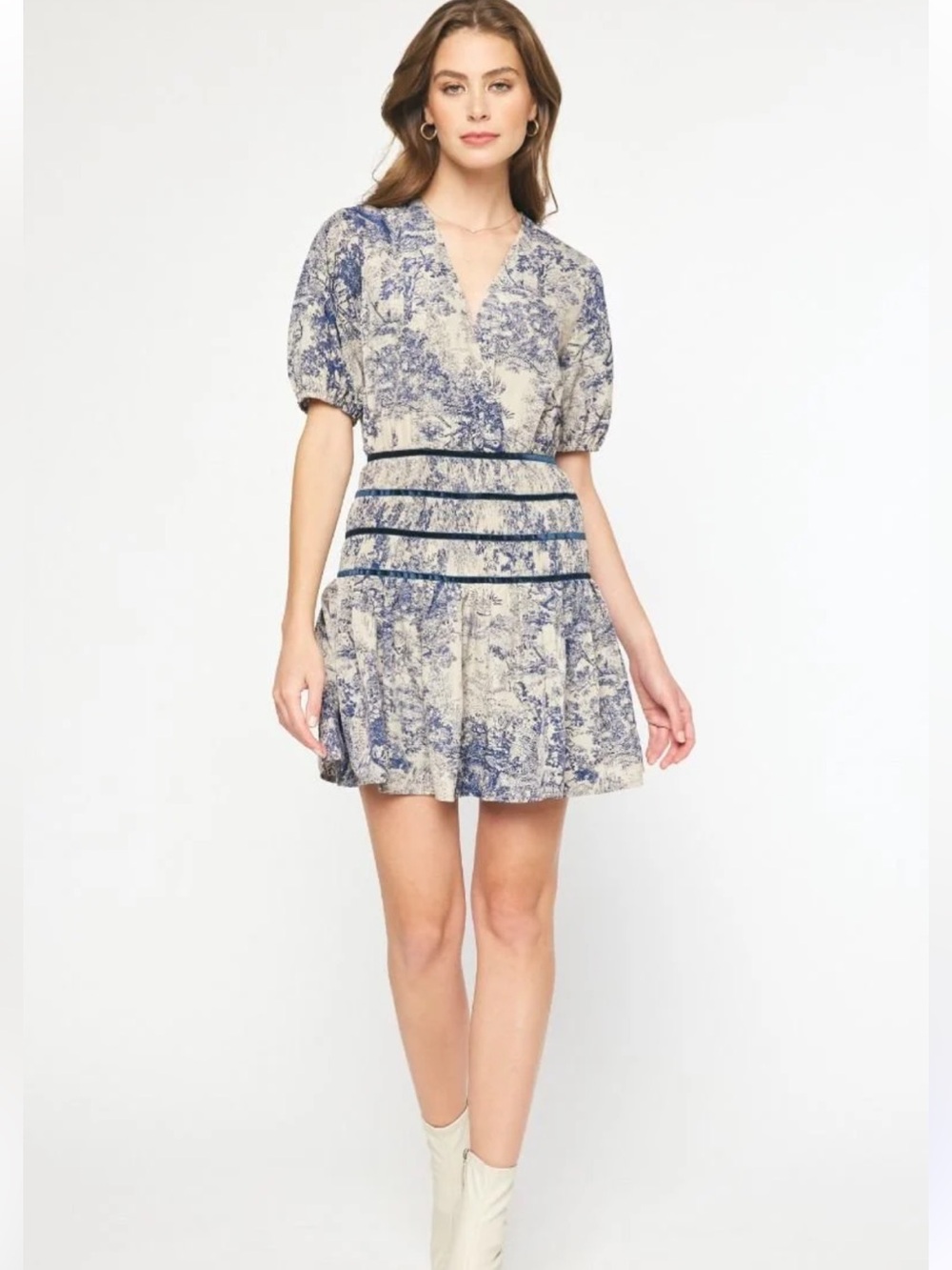 ENTRO NATURE PATTERNED DRESS